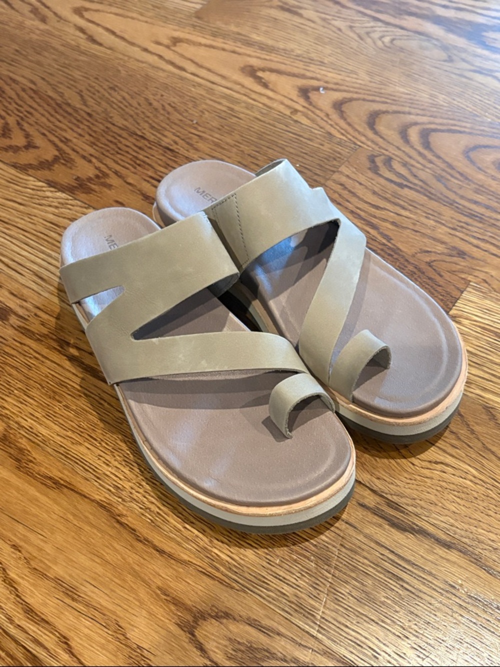Merrell Women's Taupe Juno Wrap Moon Ocre Sandals